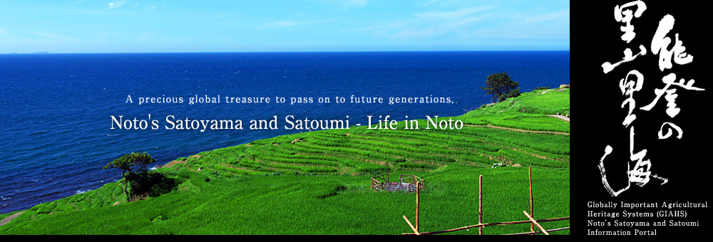 A precious global treasure, preserved for the future. Satoyama and Satoumi - agricultural legacies for the world and a way of life for Noto
