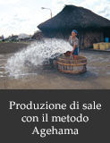 Produzione di sale con li metodo Agehama